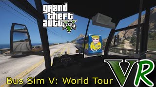 GTA 5 - VR - Bus Simulator V - Route: Around The Map + Detour! ( In Virtual Reality )