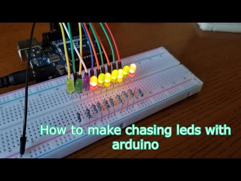 How to make chasing leds with arduino