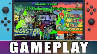 origamihero games 2D Platformer Collection - Nintendo Switch Gameplay