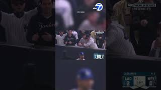 Yankees fan rips ball out of Mookie Betts' glove during World Series Game 4