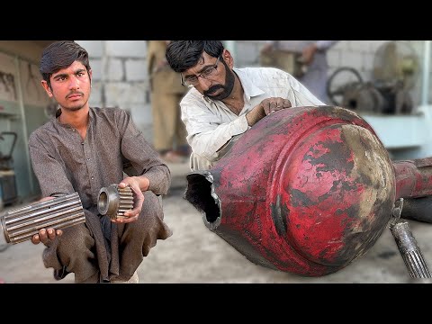 No One Believed This Could Work! Rear Axle & Bulldozer Gear Shaft Restored with Simple Tools