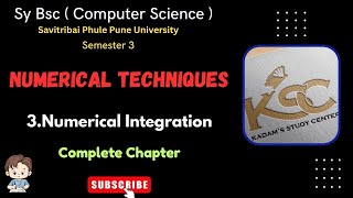 Sy BCS || Sem 3 || Numerical Techniques || 3. Numerical Integration  ||  Complete Chapter ||
