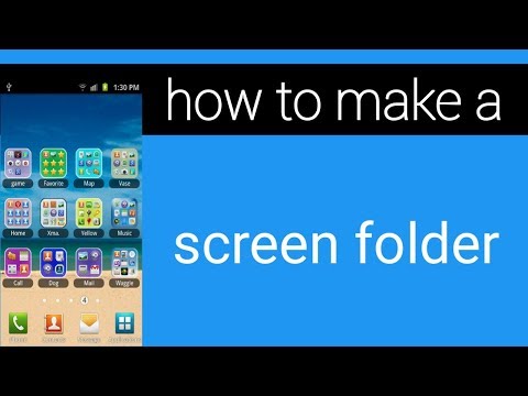 how to create folder in mobile screen | screen par folder kaise banaye | scren pr folder kaise bnaye