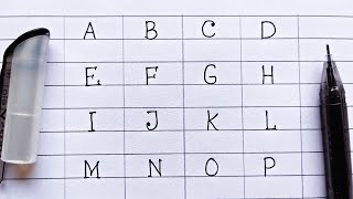 Capital letters writing for Beginners || A B C D || #handwriting_guide