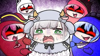 【手描き】亡霊の囁きによって精神が崩壊するノエル団長【ホロAmong Us/こまいぬ/切り抜き/hololive】