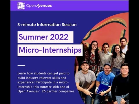 Summer 2022 Micro Internships (Overview) - All Partner Schools