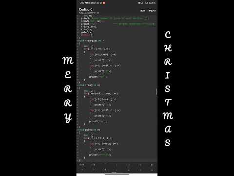 Merry Christmas 🎄❤️ | Christmas tree from#cprogramming#coding#christmas#youtubeshorts #shorts