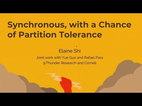 New and Simple Consensus Algorithms for ThunderCore’s Main-Net - Elaine Shi