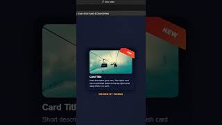Html css card Design | html css tutorial | html css effects | css animation #shorts #short #code #fy