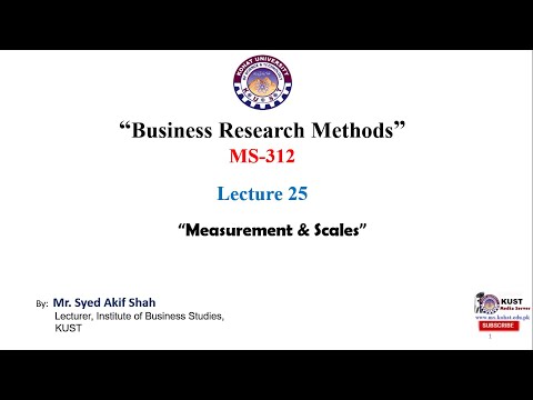 Research Process: Measurement and Scales