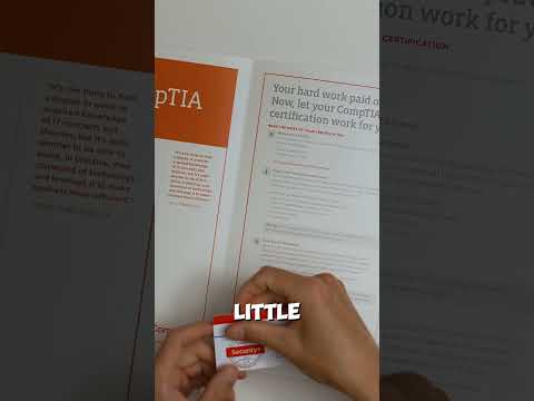 Unboxing The CompTIA Security+ Certificate  #comptia #comptiasecurity #cybersecurity