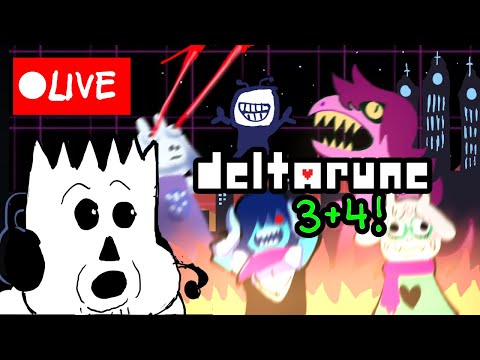 PLAYING DELTARUNE CHAPTERS 3+4 LIVE BLIND