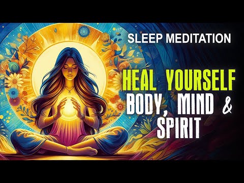HEAL your Body & Mind in 21 DAYS with Golden Light Visualization. Guided Bedtime Sleep Meditation
