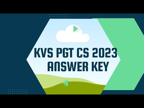 KVS 2023 PGT CS ANSWER KEY