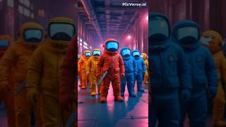 Among Us CREWMATE DANCE REVOLUTION #AmongUsDance #ImposterVibes #GamingChallenge #shorts