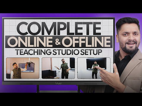 How to Setup Online Teaching Studio | Hybrid Teaching Studio Setup @EdusquadzNoida