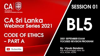 BL 5  Code of Ethics – Part A   31. 8. 2021