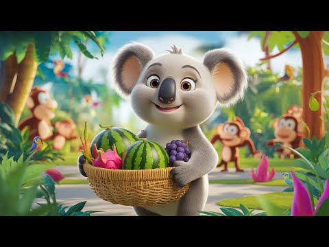 ABC Jungle Adventure! 🍇 Fun Sing-Along with Fruits & Koala Kiki | Learn the Alphabet for Kids!
