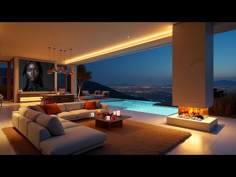 Tunisia Screensaver | Pool House | Ambience to relax | Living Room Travel Guide :)