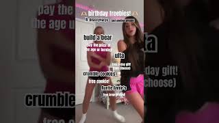 birthday freebies for you! ❤️ #preppy #birthday #freebies