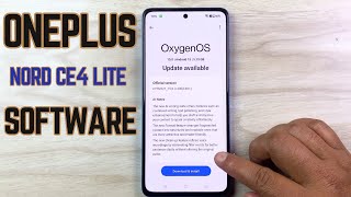 How to Software Update OnePlus Nord CE4 Lite - Android OxygenOS