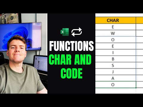 CHAR and CODE Functions in Excel