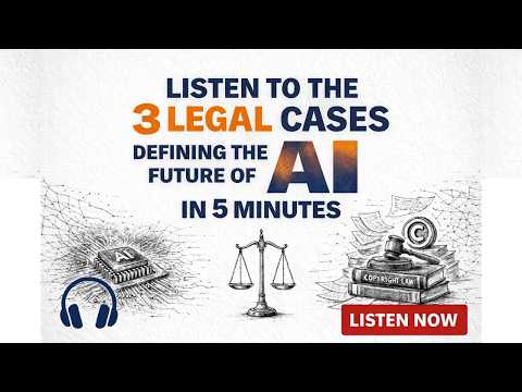 3 Legal Cases That Could Change AI Forever | AI Copyright Lawsuits Explained in 5 Minutes