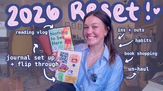 2026 Reset☁️💫 an Un-haul, Book Shopping, and Journaling set up📒🖊️