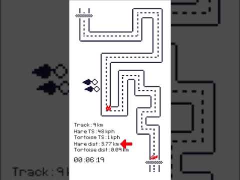 Hare VS Tortoise Race (Simulation)