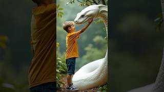 The little white snake has returned #animals #cutestory #animalstories #cute #funny