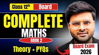 Complete Book 2 Marathon Class 12 Maths I Marathon session Class 12 Maths by Ashish Sir
