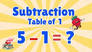 Math for Kids: Subtracting 1 | Easy Math Learning | Educational Video for Preschool & Kindergarten