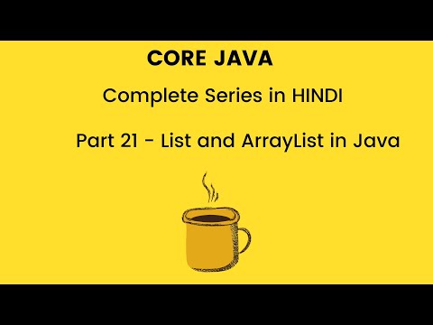 List and ArrayList in Java (Hindi) | Java collection framework