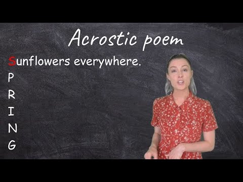 Acrostic Poem for Kids