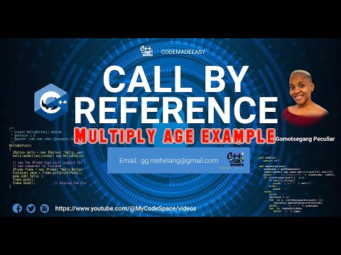 C++ Program | Call by reference code example | Value returning function