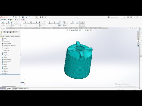 How to Create Water Tank | SolidWorks