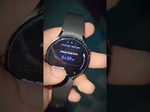 sleep tracking test in galaxy watch 4 #smasung #ai #smartwatch #smartphone #tech #viral