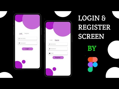 login and register screen using figma #uiuxdesigner #loginscreen