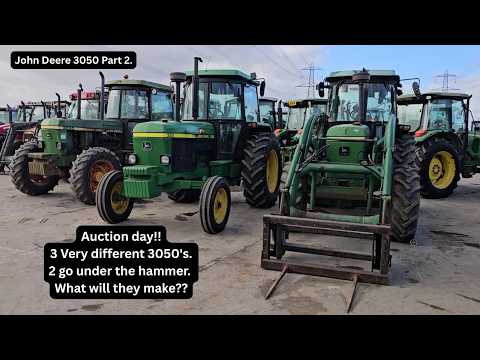 John Deere 3050 part 2. Take a look at 2 more 3050's and see what two of them make in the auction.