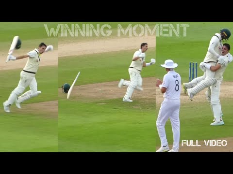 Australia triumphs in a nail-biting finish at Edgbaston! Cummins' winning shot seals the deal!