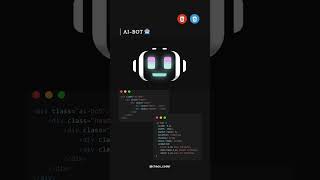 Animated AI Bot with Just HTML & CSS 🤯| #shorts