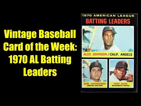 Vintage Card of the Week:  1970 AL Batting Leaders