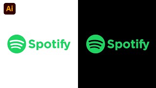 Logo Design Tutorial - #11 How to Design Spotify Logo in Adobe Illustrator 2022