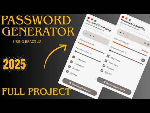 🔐 How to  Build a Password Generator App with React & Tailwind CSS | Beginner React Project Tutorial