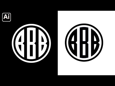 "How to Create a Stunning Monogram Logo in Illustrator | 2025 Design Tutorial"