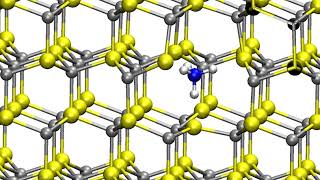 Molecular dynamics of wurtzite ZnS doped by ammonium