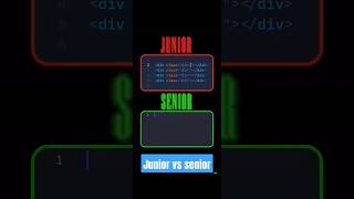 Junior vs senior developer| #shorts #coding #codingmotivation #codingtricks #funny