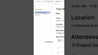 Add tabs in your Google Docs to keep it all neat and navigable. 📋  #Shorts