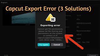How to Fix The Problem Capcut Exporting Error Couldn't Export (3 Solutions)