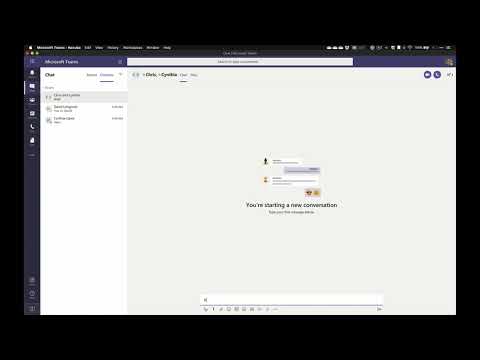 Start a chat in Microsoft Teams - Teams in Two